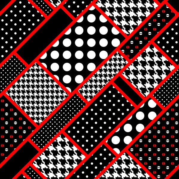 Rectangles rétro en pois — Image vectorielle