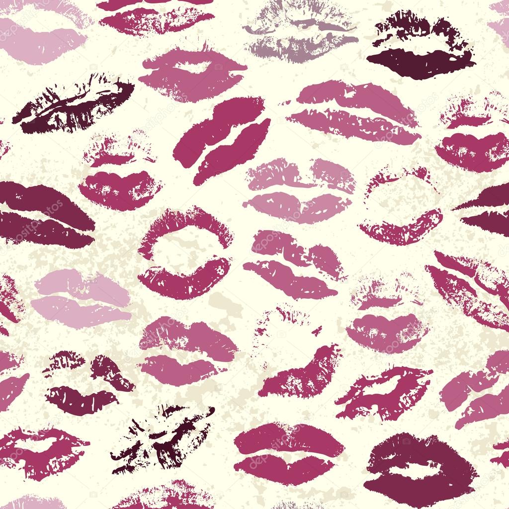 lipstick imprints