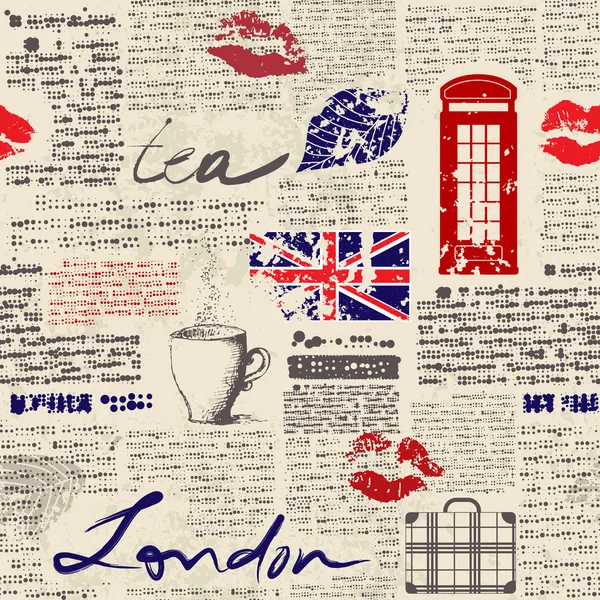 Periódico "Londres " — Vector de stock