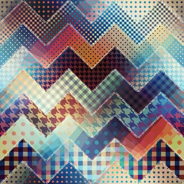 Modèle de patchwork Chevron . — Image vectorielle