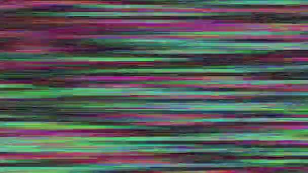 Looping video interference footage. Imitation of a Datamoshing video. — Stock Video