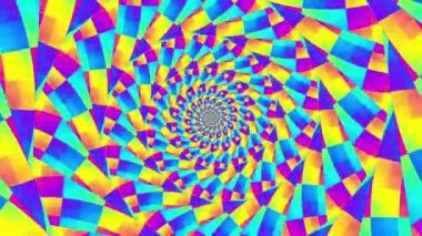 Sonsuz spiral. Kusursuz döngü görüntüsü.