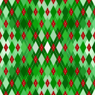 Argyle kusursuz vektör şablonu. Eşkenar dörtgen deseni.