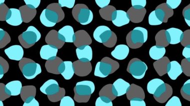 Kusursuz döngü soyut hareket arkaplanı. Soyut polka nokta görüntüsü.