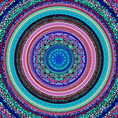 Vektörsüz mozaik sanat modeli. Sanat arkaplanı.