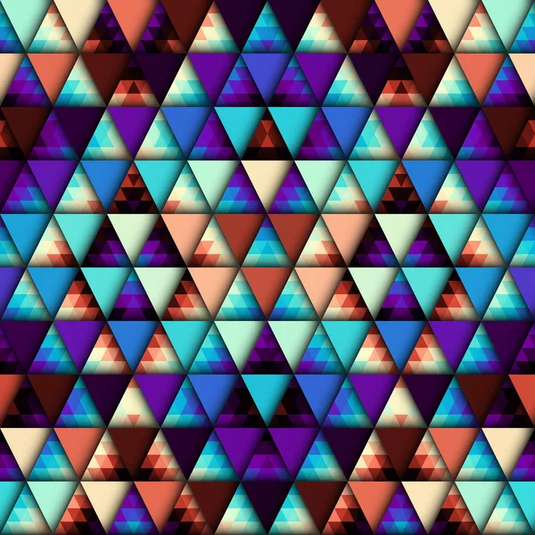 Bir üçgenin kusursuz vektör deseni arkaplanı.