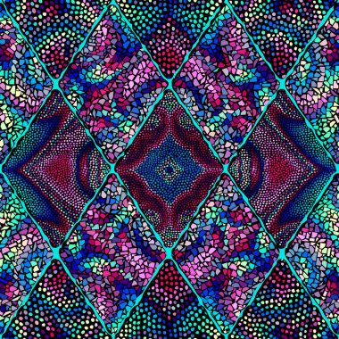 Vektörsüz mozaik sanat modeli. Sanat arkaplanı.