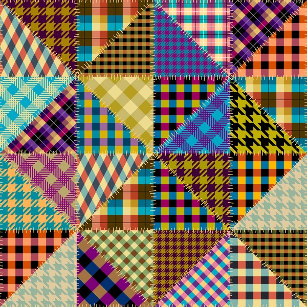 Yamalı tekstil deseni. Kusursuz yorgan dizayn arkaplanı.