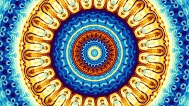 Süslemeli mandala döngü arkaplanı