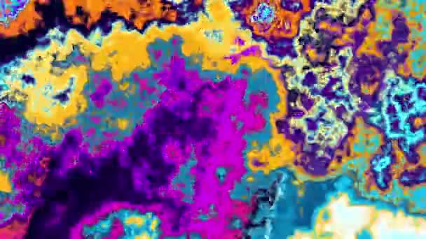 Fondo psicodélico en movimiento — Vídeos de Stock