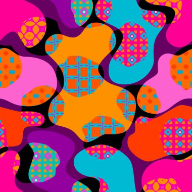 Düşük polimerli Geometrik desen.