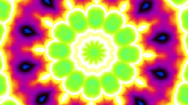 Abstrakte Mandala-Schleife Hintergrund — Stockvideo