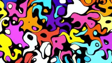 Psikedelik hareket arkaplanı