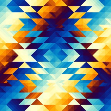 Bir üçgenin kusursuz vektör deseni arkaplanı.