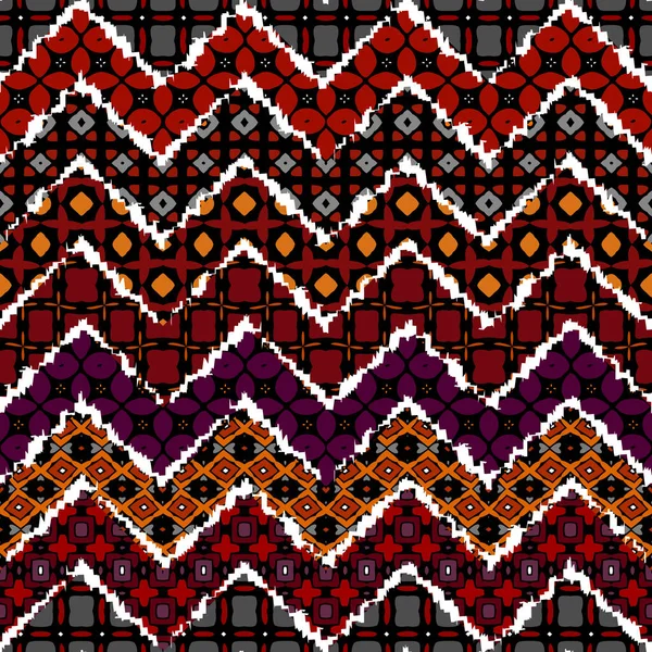 Patrón tribal étnico vectorial. Imagen de arte sin costura. — Archivo Imágenes Vectoriales