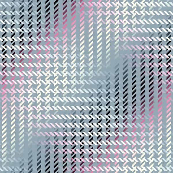 Houndstooth xadrez padrão de estilo de sobreposição geométrica. Imagem vetorial. — Vetor de Stock