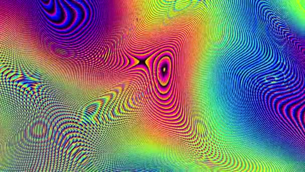 Trasforma sfondo geometrico Sfondo in movimento psichedelico — Video Stock