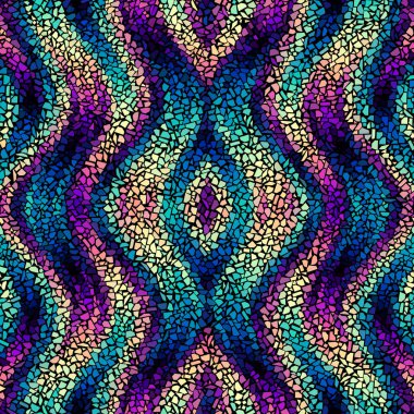 Kusursuz mozaik sanat modeli. Soyut sanat arkaplanı... vektör resmi.