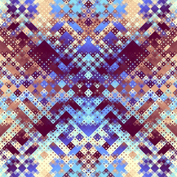 Абстрактный Геометрический Бесшовный Рисунок Эффектом Наложения Муара Пиксельный Стиль Векторное — стоковый вектор