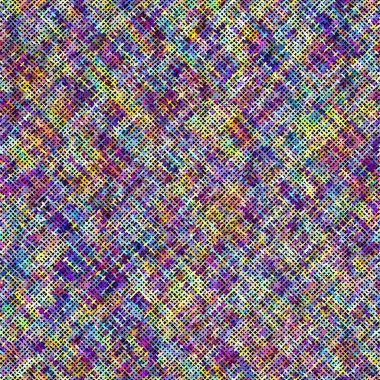 Kusursuz ekose desenli. Kaba bir tuval dokusunun taklidi. Vektör resmi.