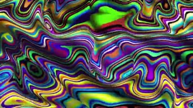 Psikedelik hareketli arka plan. Görüntü döngüsü