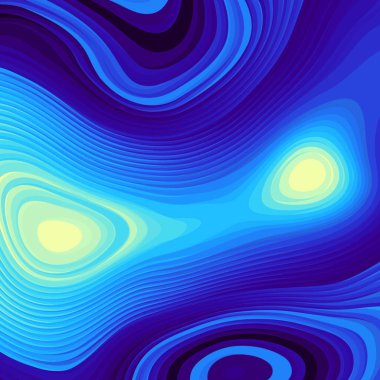 Geleceğin dalgalı çizgileri. Vektör resmi.