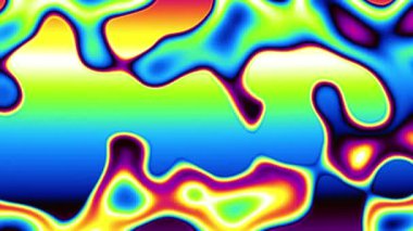 Psikedelik hareketli arka plan. Görüntü döngüsü