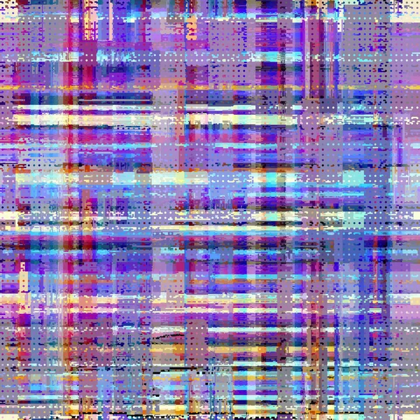 Abstract Seamless Pattern Grunge Glitch Plaid Pattern Vector Image — 스톡 벡터