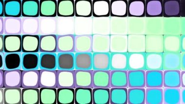 Kusursuz döngü soyut hareket arkaplanı. Soyut polka nokta görüntüsü.