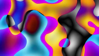 Psikedelik hareketli arka plan. Görüntü döngüsü