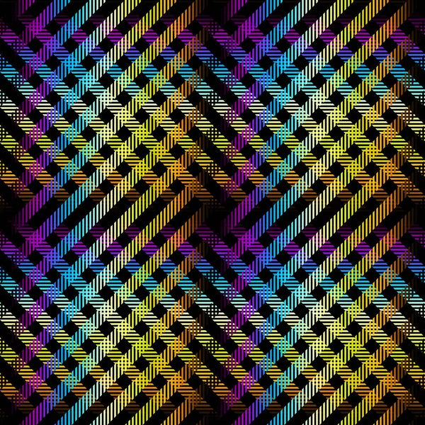 Abstraktes Geometrisches Diagonales Karomuster Nahtloser Hintergrund Vektorbild — Stockvektor