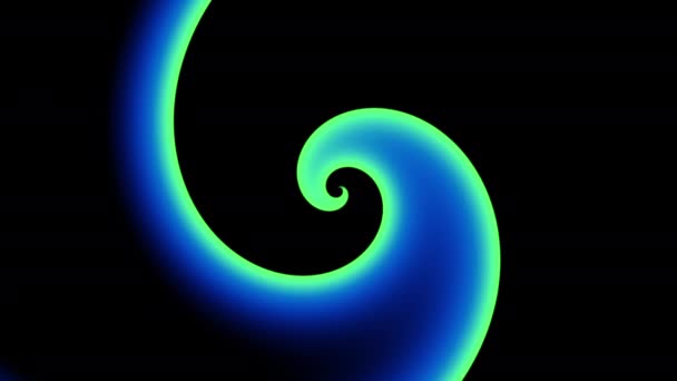 Endless abstract spiral. Seamless loop footage. — Vídeos de Stock