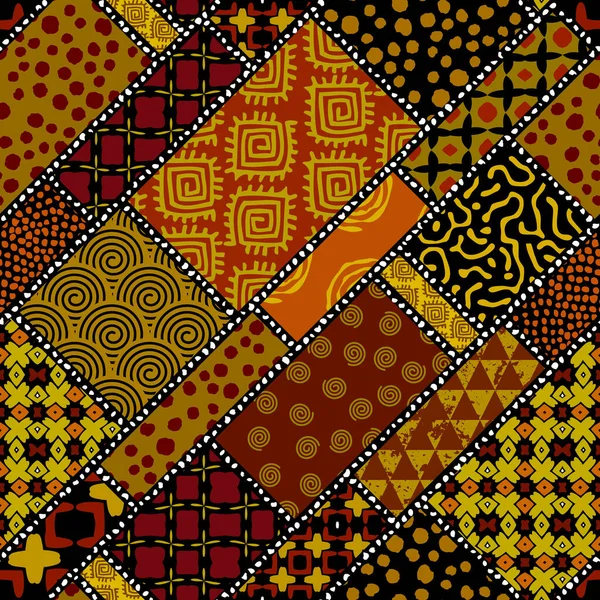 シームレスな背景パターン 幾何学的様式における民族的部族のパターンを抽象化 ベクトル画像 — ストックベクタ