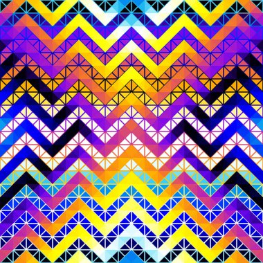 Üçgenlerin kusursuz deseni soyut düşük polimetrik süs sembolü. Spor moda tekstili. Vektör resmi.