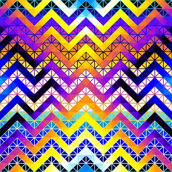 Seamless Pattern Triangles Chevron Abstract Low Poly Geometric Ornament Sport — Archivo Imágenes Vectoriales