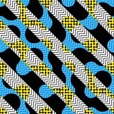 Kusursuz geometrik soyut desen. Geometrik kesişim damlası elementleri. Vektör resmi.