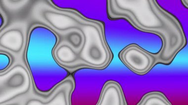 Soyut dalga döngüsü videosu. Döngü oynatmak için kusursuz soyut saykodelik arkaplan. Holografik soyut dalgalar.