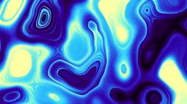 Soyut dalga döngüsü videosu. Döngü oynatmak için kusursuz soyut saykodelik arkaplan. Holografik soyut dalgalar.