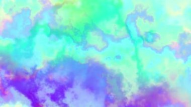 Soyut odaklanmış döngü videosu. Döngü oynatma için kusursuz gradyan arkaplan. Holografik bulutlu döngü.