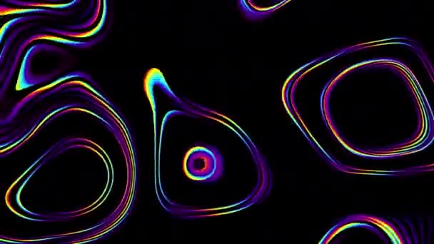 Abstract Wavy Looping Video Seamless Abstract Psychedelic Background Loop Playback — ストック動画