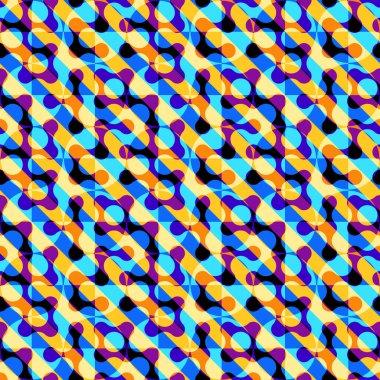 Kusursuz geometrik soyut desen. Geometrik kesişim damlası elementleri. Vektör resmi.