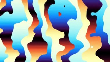 Soyut dalga döngüsü videosu. Döngü oynatma için kusursuz soyut saykodelik arkaplan.