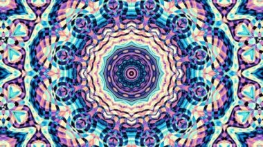 Süslü mandala döngü arka planı. Yuvarlak dönüşüm süsü. Kusursuz döngü retro Mandala.