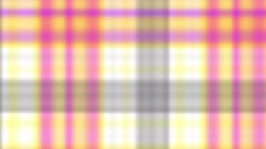 Soyut çözülmüş ekoseli döngü videosu. Döngü oynatma için kusursuz yatay çizgiler arkaplanı.