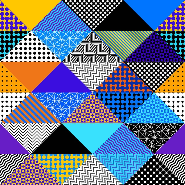 Abstract Geometric Seamless Pattern Triangles Pattern Vector Image — Stock Vector