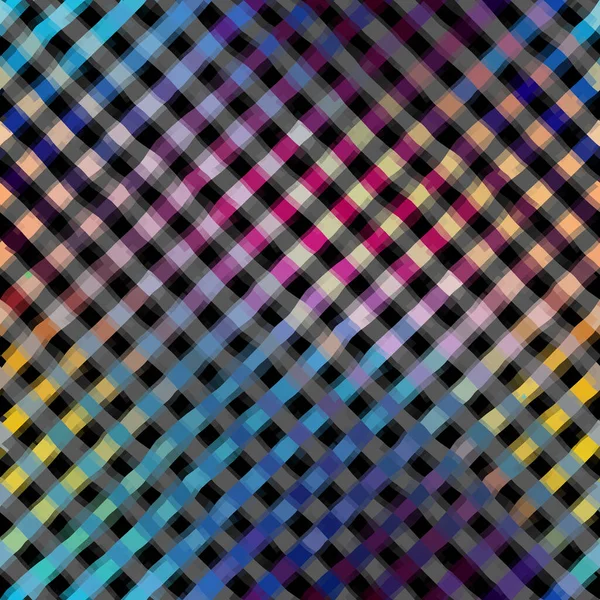 Абстрактный Бесшовный Шаблон Диагональный Волнистый Клетчатый Узор Векторное Изображение — стоковый вектор