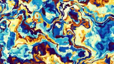 Soyut dalga döngüsü videosu. Döngü oynatma için kusursuz soyut saykodelik arkaplan.