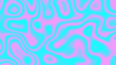 Soyut dalga döngüsü videosu. Mavi ve pembe dalgalar. Döngü oynatma için kusursuz soyut saykodelik arkaplan.
