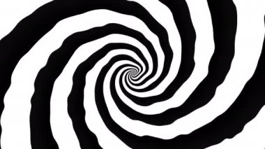 Devamlı dönen fütüristik spiral. Kusursuz döngü görüntüsü. Soyut sarmal.