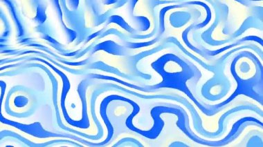 Soyut mavi dalgalı döngülü video. Döngü oynatma için kusursuz soyut saykodelik arkaplan.
